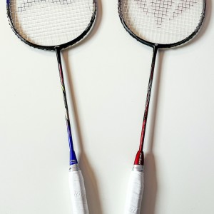 Li-Ning Airforce 77 G2 (Blue/Black) and Carlton Vapour Trail Pure (Red/Black)