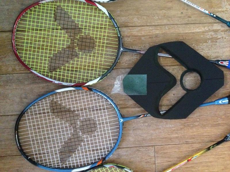 Victor Badminton Racket String Stencil